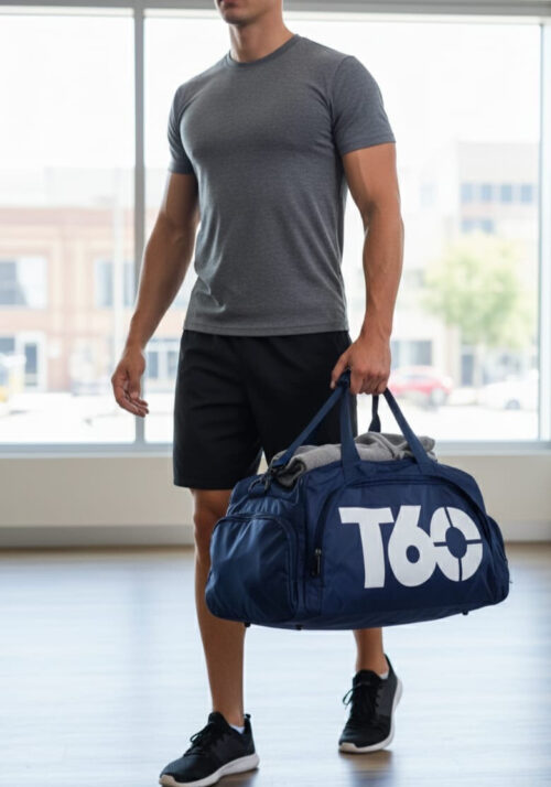 T60 NYLON LOOK DUFFLE BAG