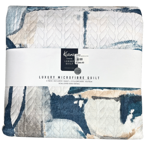 SUPER KING PRINTED LUXURY QUILT - 3PC - Image 2