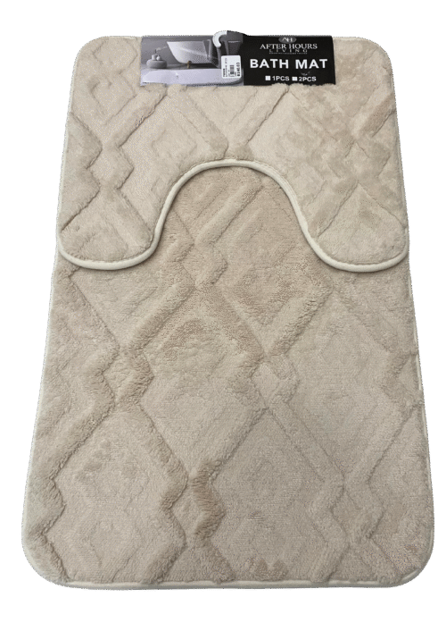 PLUSH MEMORY FOAM BATHROOM MAT SET - 2PC - Image 2
