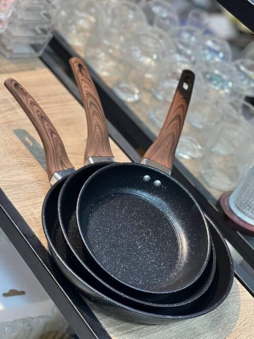 MAIFAN STONE NON STICK FRYING PAN SET - 3PC