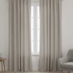 TAPED UNLINED 70% BLOCKOUT CURTAIN - 230X218