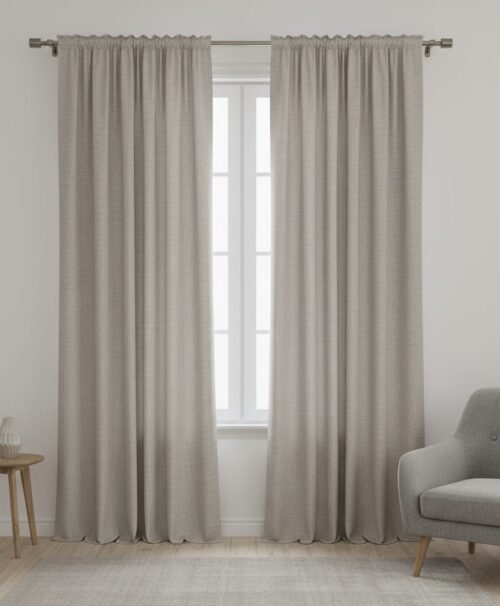 TAPED UNLINED 70% BLOCKOUT CURTAIN - 230X218