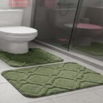 PLUSH MEMORY FOAM BATHROOM MAT SET - 2PC