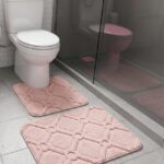 PLUSH MEMORY FOAM BATHROOM MAT SET - 2PC