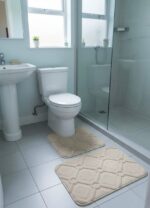 PLUSH MEMORY FOAM BATHROOM MAT SET - 2PC