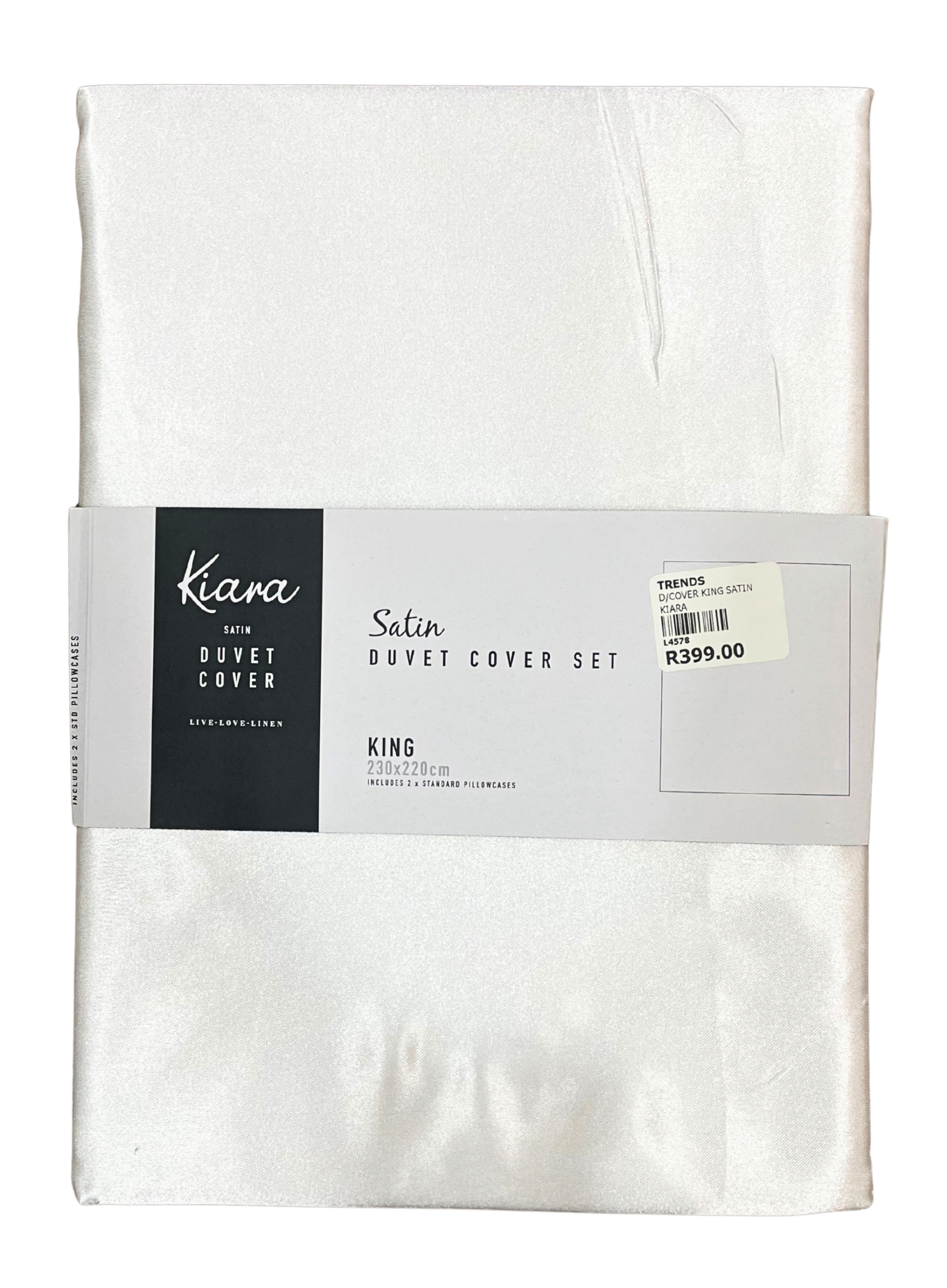 b5ec81f5-f7d7-4366-925d-78ffa999bc3f SATIN DUVET COVER SET - KING (230X220) - Image 2
