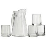 DELI GLASS 5PC SET w/JUG - 1.5LT