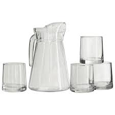 DELI GLASS 5PC SET w/JUG - 1.5LT