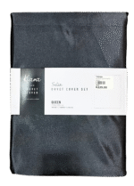 SATIN DUVET COVER SET - QUEEN (230X200) - Image 2