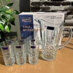 DELISOGA CRYSTAL GLASS 7PC SET W/JUG