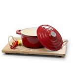 CAST IRON CASSEROLE POT - 24CM