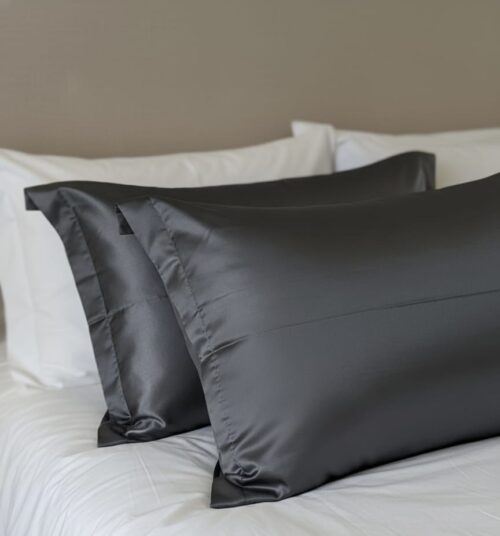 SATIN STANDARD PILLOWCASES 2PK- 45X70CM