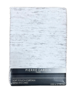 BUNDLE OF 2 - PIERRE CARDIN TAPED LINED CURTAIN - 230X218 - Image 2