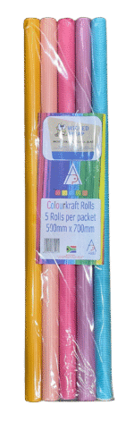 5PK COLOURKRAFT ROLLS - 500MM X 700MM - Image 2