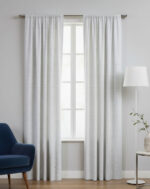 BUNDLE OF 2 - PIERRE CARDIN TAPED LINED CURTAIN - 230X218
