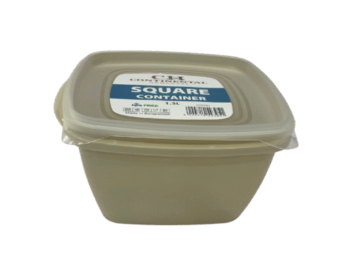 SQUARE PLASTIC CONTAINER - 1.3L - Image 3