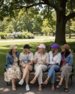 LADIES PLAIN CAPS W/JEAN BADGE