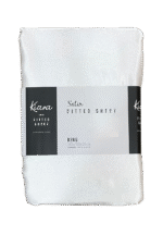 KING SATIN FITTED SHEET - WHITE - Image 2