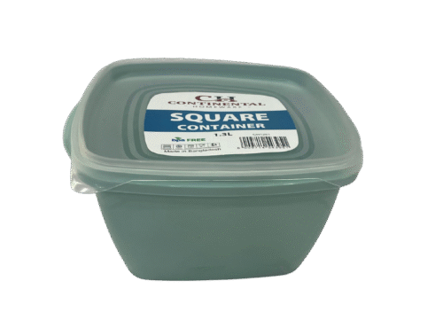 SQUARE PLASTIC CONTAINER - 1.3L - Image 4