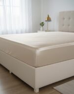 QUEEN SATIN FITTED SHEET - CHAMPAGNE