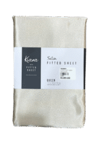 QUEEN SATIN FITTED SHEET - CHAMPAGNE - Image 2