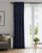 MICROFIBRE TAPED LINED CURTAIN - 230X218