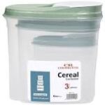 PLASTIC CEREAL CONTAINER SET - 3PC - Image 3