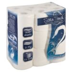 SATIN TOUCH 2 PLY TOILET PAPER - 18'S