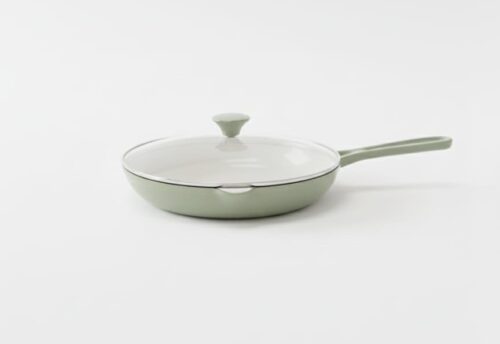 CAST IRON FRYING PAN W/GLASS LID - 27CM - Image 4