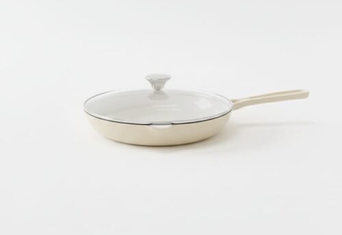 CAST IRON FRYING PAN W/GLASS LID - 27CM - Image 3