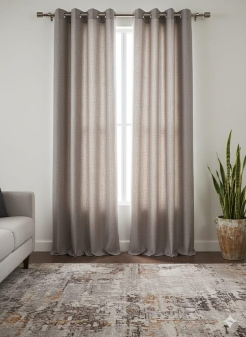 EYELET UNLINED 70% BLOCKOUT CURTAIN - 230X218