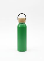 S/ST WATER BOTTLE W/BAMBOO LID - 500ML - Image 3