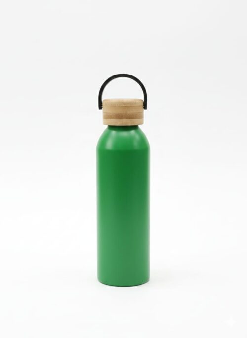 S/ST WATER BOTTLE W/BAMBOO LID - 500ML - Image 3