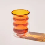 BUBBLE GLASS w/DOUBLE WALL COLOUR