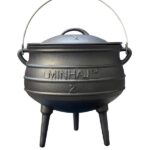 CAST IRON POTJIE w/ SILICONE GLOVES- SIZE 2