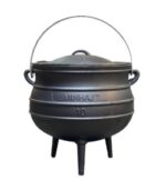 CAST IRON POTJIE w/ SILICONE GLOVES- SIZE 10