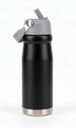 ST/STEEL VACUUM PORTABLE w/STRAW BOTTLE - 650ML - Image 4