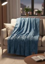 TEXTURED RIPPLE FLANNEL THROW -180 X 200 - Image 2