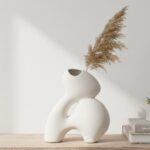 DECOR VASE ABSTRACT - 14 X 13CM