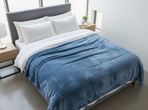 LIFETIME LINEN MICROFIBRE BED THROW -150 X 200CM