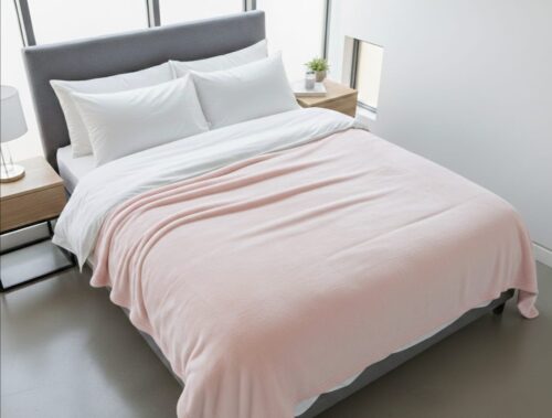 LIFETIME LINEN MICROFIBRE BED THROW -150 X 200CM - Image 3