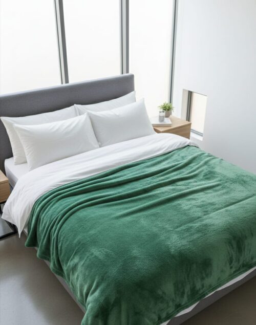 LIFETIME LINEN MICROFIBRE BED THROW -150 X 200CM - Image 4