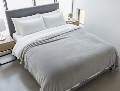 LIFETIME LINEN MICROFIBRE BED THROW -120 X150CM
