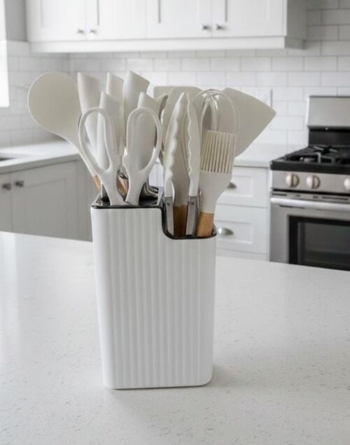 SILICON ROTATING UTENSIL SET - 18PC