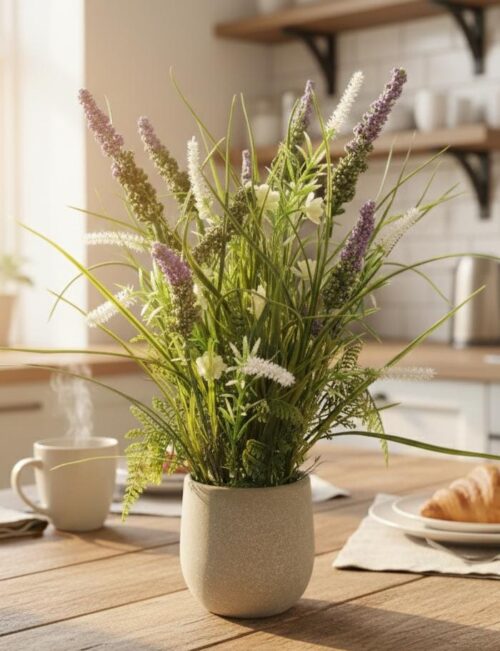 LAVENDER GREEN ARTIFICIAL PLANT - LARGE