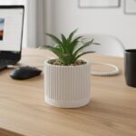 BEUIF ARTIFICIAL ALOE FLOWER W/RIB POT