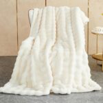 Carducci Rabbit Fur Bubble Blanket 240 x 260