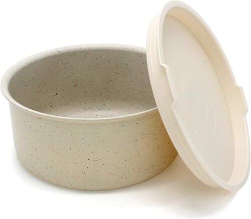 12 PC NON-STICK COOKWARE SET w/DETACHABLE HANDLES - VANILLA CREAM - Image 5