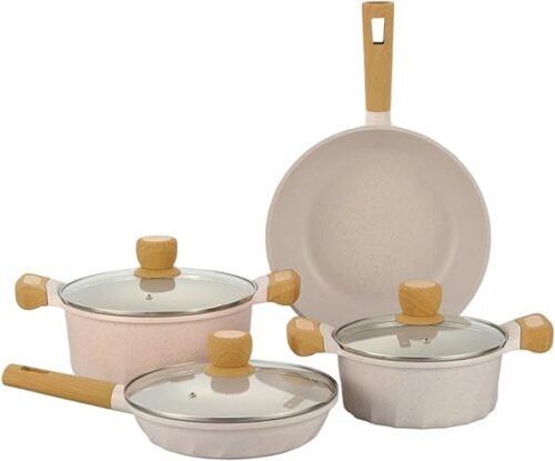NON STICK COOKWARE POT SET - 7PC MONGOLIA - Image 1