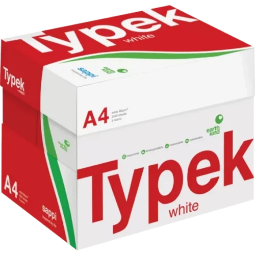 Bundle of 5- Typek A4 White Copy Paper 5 x 500 Sheets - Image 2